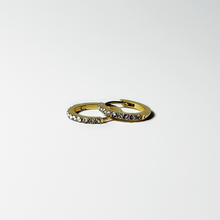 Load image into Gallery viewer, Sparkling Hoop Earrings in Clear