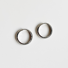 Load image into Gallery viewer, Luxe Hoop Earrings in Silver
